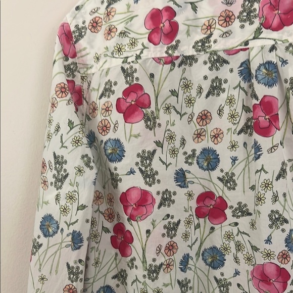 Talbots Red and Blue Casual Button Down Shirt - Picture 12 of 14